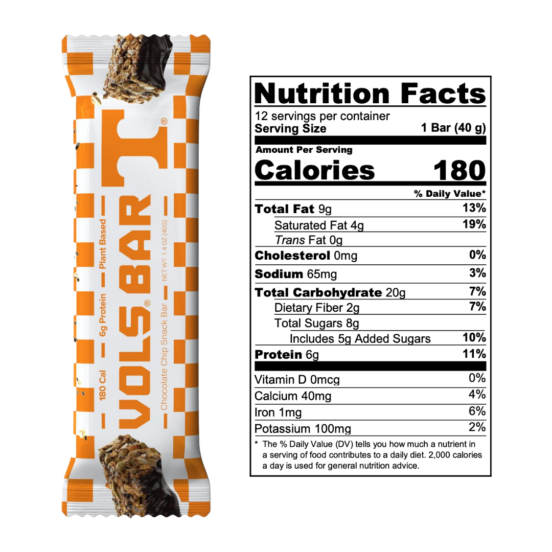 VOLS BARS 🍫 12X (1.4oz) Bars!