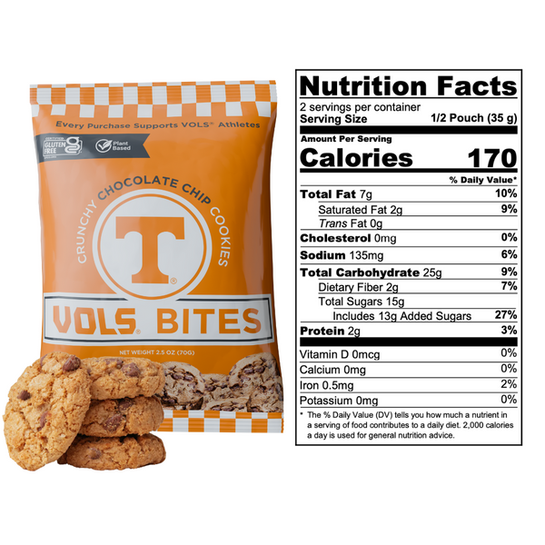 VOLS Cookie Bites 🍪 20X (2.5oz) Snack Packs!